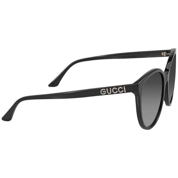 NEW Gucci Black Round Women's Sunglasses - Picture 3 of 4